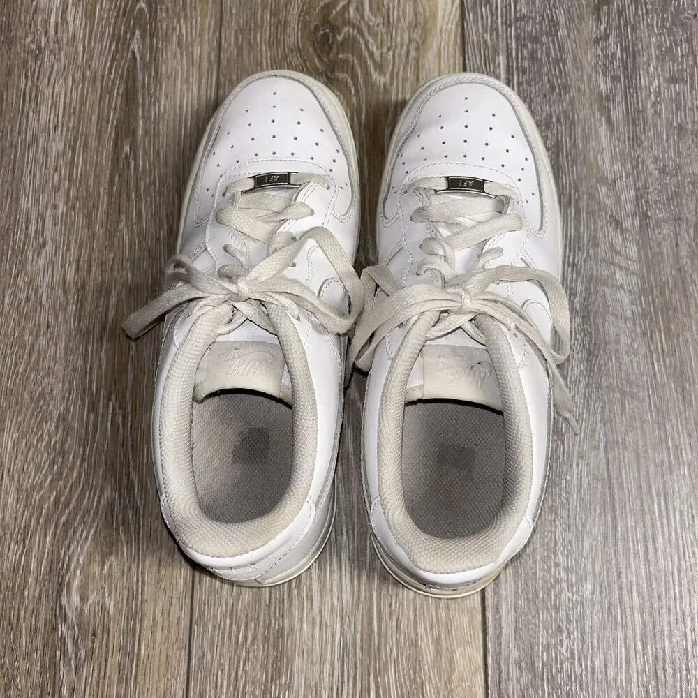 Nike Air Force 1 AF1 Low Triple White 314192-117 Youth US Size 7Y Sneaker Shoes